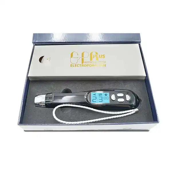 RF microneedling machine delivering fractional radio frequency energy
