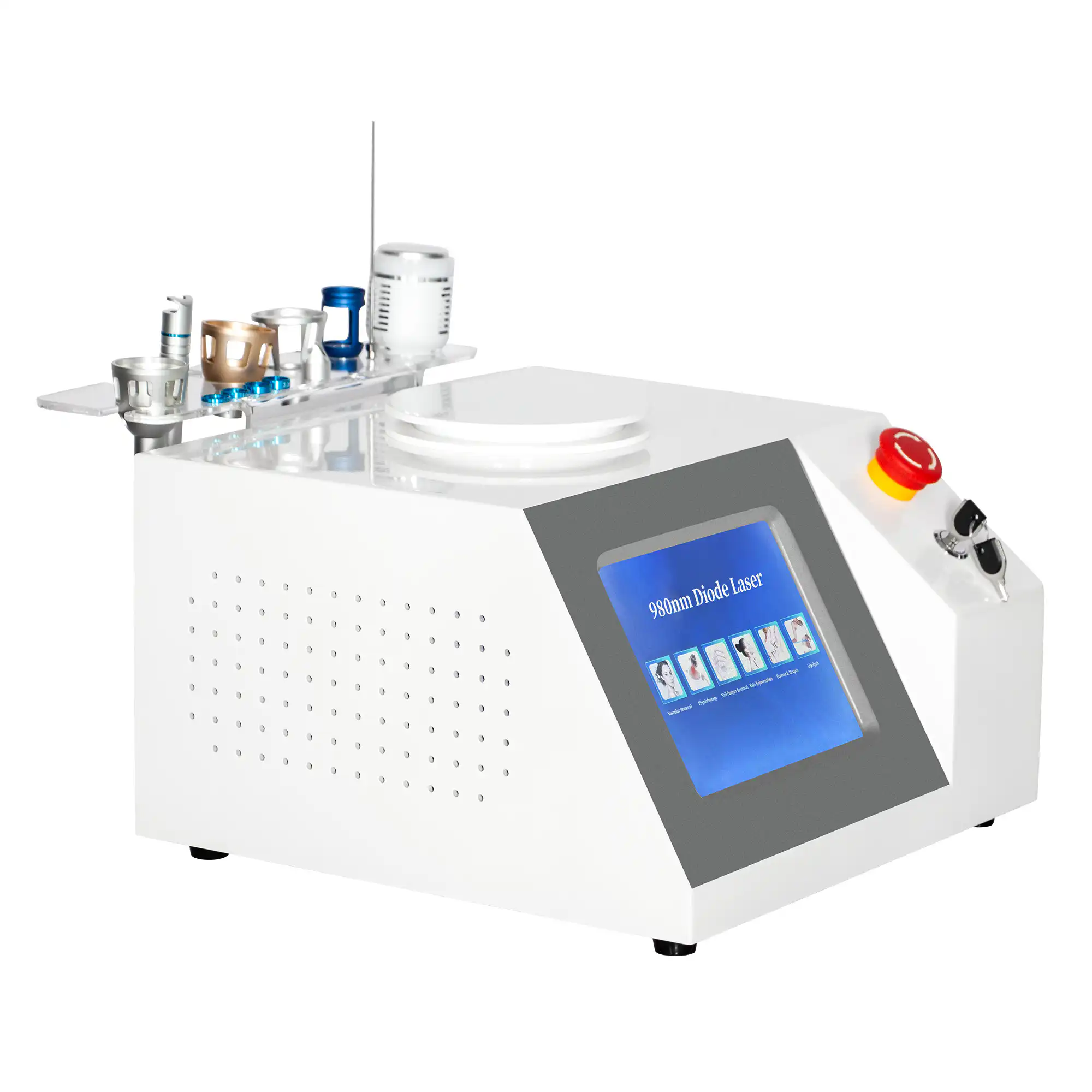 980nm diode laser machine with interchangeable handpieces