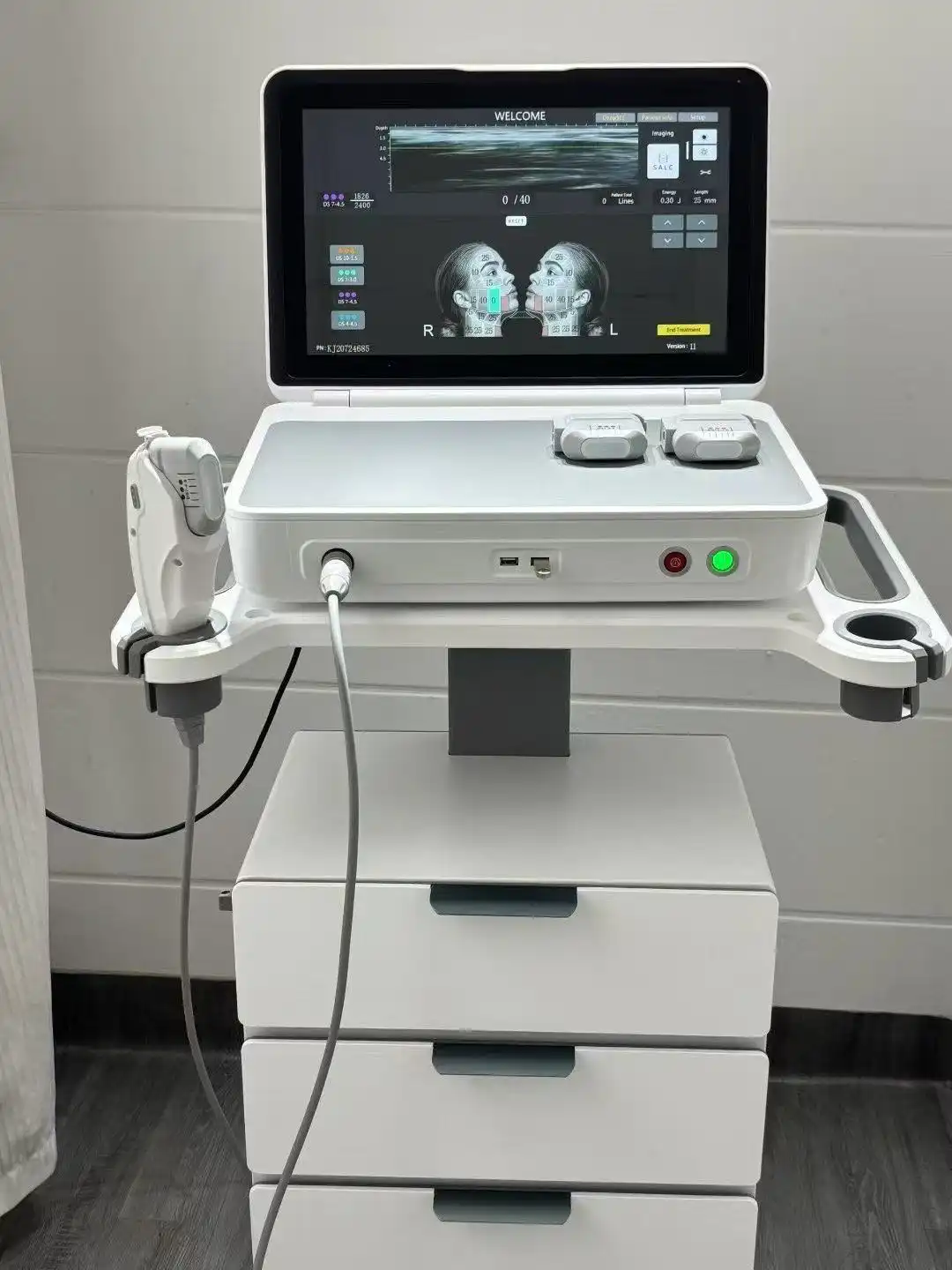 7D ultrasonic HIFU machine ready for cartridge stock planning