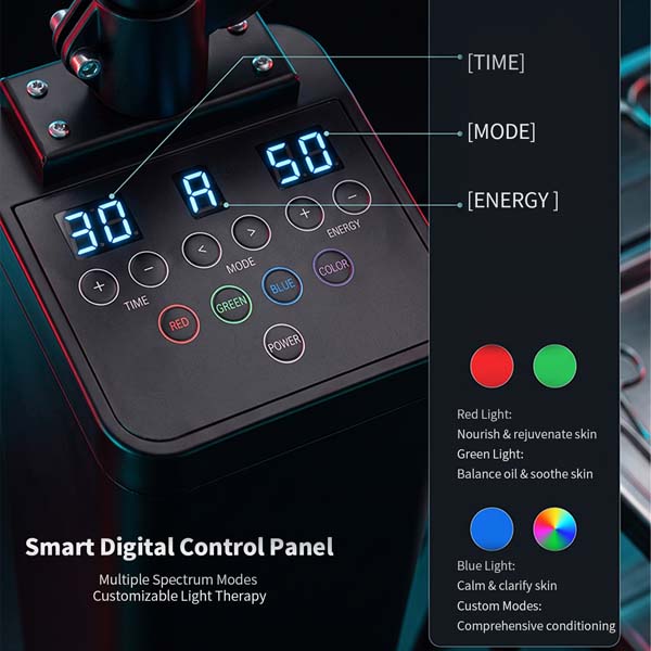 Professional LED light therapy panel for face