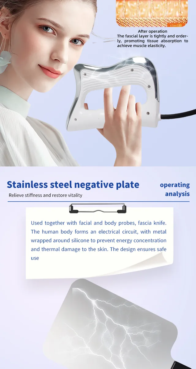 448k fever master machine JMD fascia analyzer and stainless steel negative plate