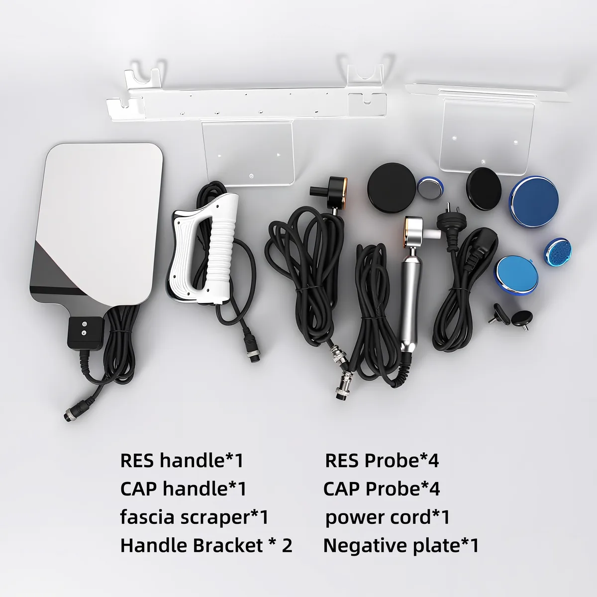 448khz rf machine accessories RES CAP handles probes and return plate