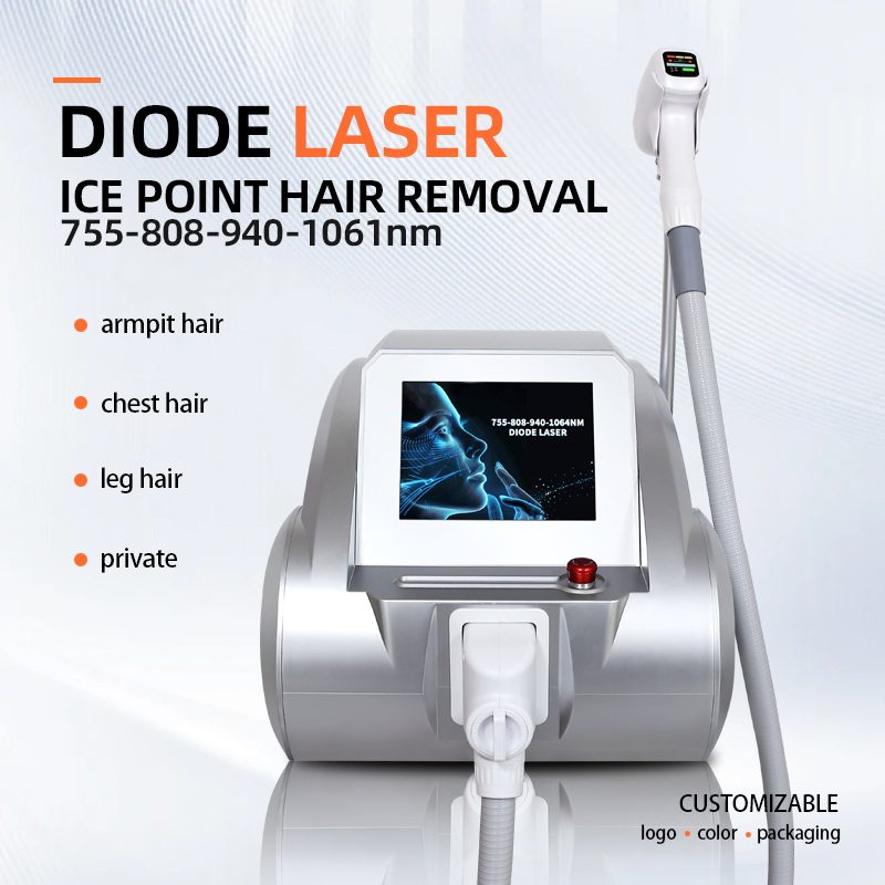 diode laser hair removal machine for armpit chest leg and private areas